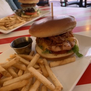 Whiskey glaze chicken sandwich 