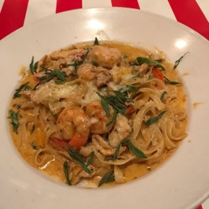 Pasta con Camarones