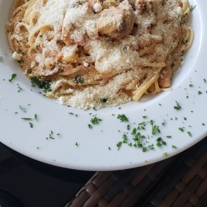 Linguini a la boscaiola