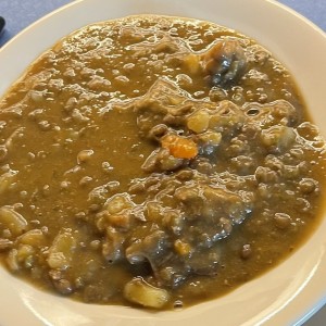 Sopa de lentejas