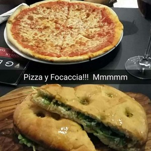 Pizza Margarita y focaccia Forli