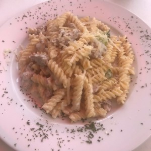 pasta de brocoli con chorizos