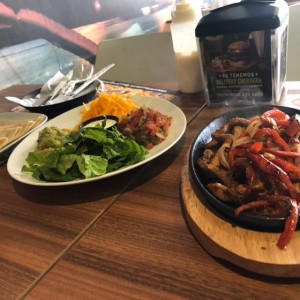 fajitas para entrada