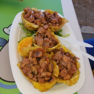 Patacones rellenos