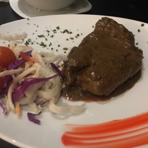 Filete de res a la pimienta