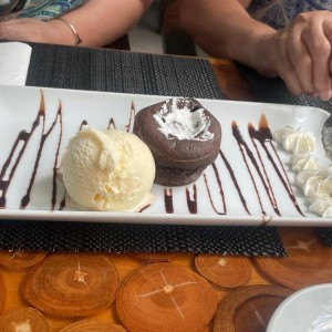 Fondant de Chocolate y Helado