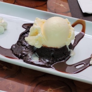 Fondant de Chocolate y Helado