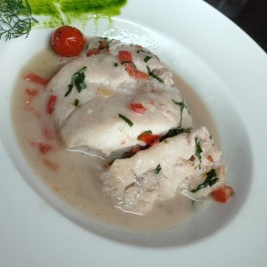 Corvina Sudada en Leche de Coco