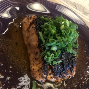 salmon al fuego