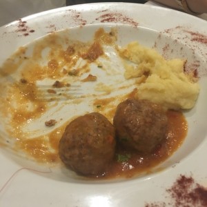 Albondigas con pure