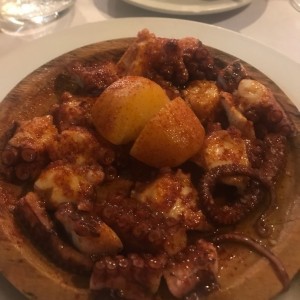 el incomparable Pulpo a la gallega de Casa Alejandro