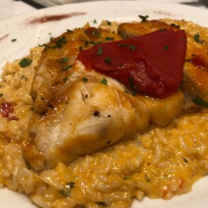 Risotto con Filet de Pescado 