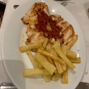 pollo a la plancha con pimenton