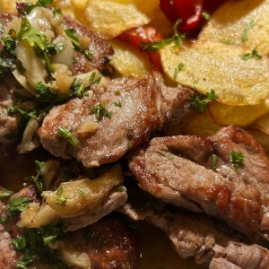 Carne y papas