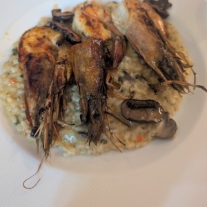 Arroz meloso con langostinos