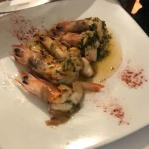 langostinos al ajillo