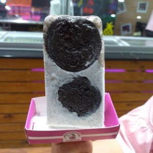 Paleta cremosa de Oreo