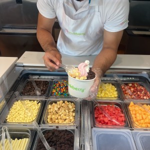 Yogurt Grande con Toppings y Frutas 16 Oz