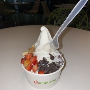 Yogurt Mediano con Toppings y Frutas 12 Oz