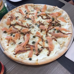 pizza de salmon