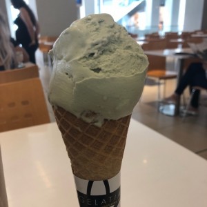 helado de pistacho