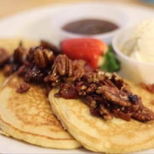 Pancakes con pecans