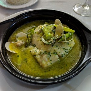 corvina en salsa verde