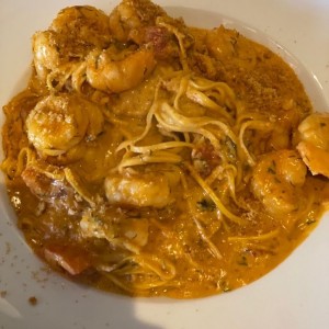 pasta con gambas