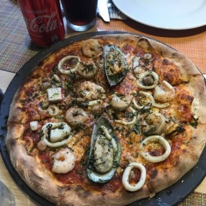 pizza de mariscos