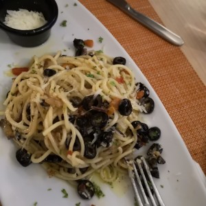 spaghetti con vegetales