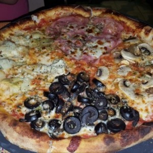 Pizzas Tradicionales - 4 Stagioni 12$-24$