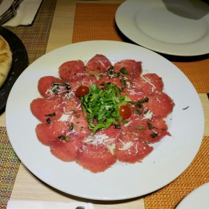 Entradas - Carpaccio de lomito