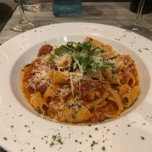 Penne en salsa roja