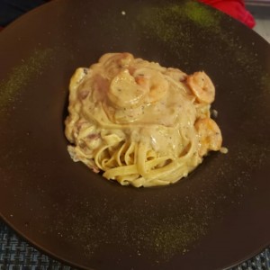 pasta de camarones