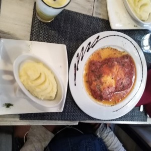 Milanesa de pollo a la parmesana 