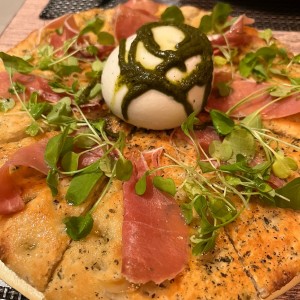 Focaccia burrata 