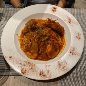 Pasta con Langostinos