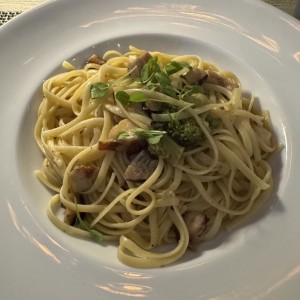 Linguini de Pulpo y Brócoli