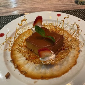 Flan de la casa