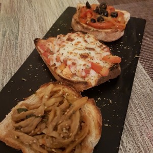 3 tipos de Bruschetta