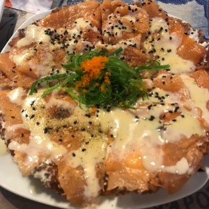 Sushi Pizza Salmon