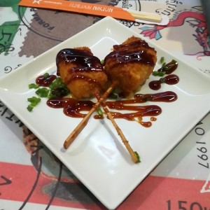 Brochetas de queso