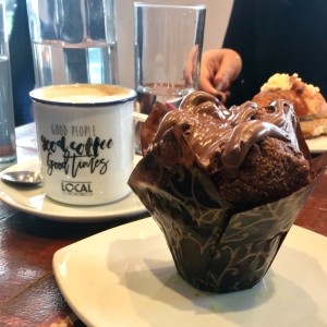 cruffin de nutella y late