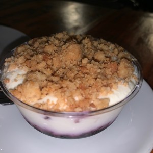 Postres - Mousse hiricano Bluberries