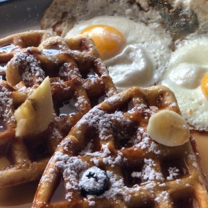 waffles cin huevos 