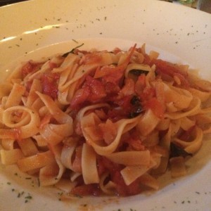 fetuccini amatriciana