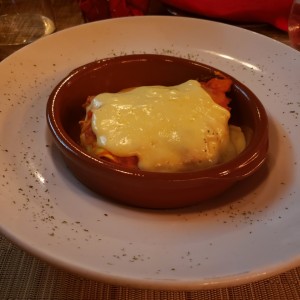 lasagna de pollo en salsa Blanca 