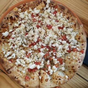 Pizza de queso feta