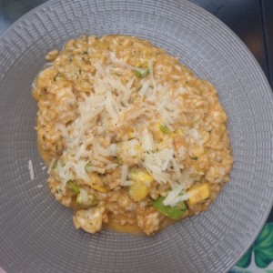 risoto de langostinos