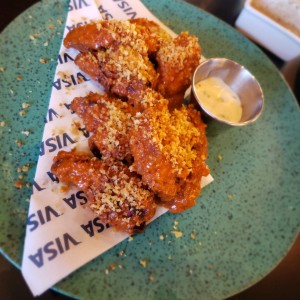 Buffalo blue cheese crumble wings